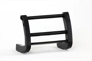 A black 1/10 scale RC grill guard with a three-bar design, shown against a plain white background.