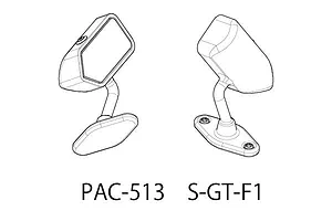 Pandora RC 1/10 Door S-GT-F1 Mirrors 2Pcs image 3