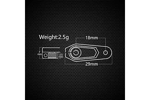 Power HD Aluminium 25T 18mm Servo Horn - Black image 144256