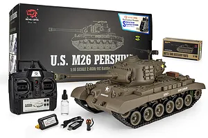 Heng Long USA M26 Pershing RC Tank Electric Tracked 1/16 Scale RTR image 144399