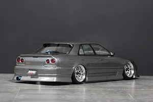 Pandora RC 1/10 Nissan Skyline ER34 4 Door Unpainted Body Shell - Clear image 2