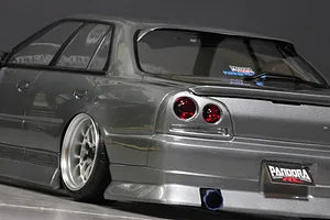 Pandora RC 1/10 Nissan Skyline ER34 4 Door Unpainted Body Shell - Clear image 6