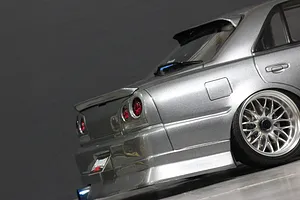 Pandora RC 1/10 Nissan Skyline ER34 4 Door Unpainted Body Shell - Clear image 8