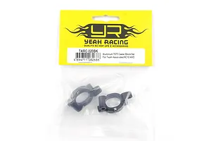 Yeah Racing Aluminium Steering Hub Set - Black image 4