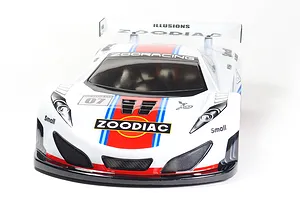 ZooRacing 1/10 Zoodiac GT Unpainted Body Shell - Clear image 144500