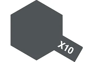 Tamiya X-10 Gun Metal Gloss Enamel Paint 10ml