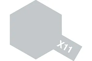 Tamiya X-11 Chrome Silver Gloss Enamel Paint 10ml