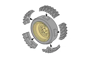 Tamiya 1/35 German Schwimmwagen T166 Wide Wheel Version Scaled Plastic Model Kit image 144612