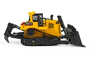 HuiNa 1554 RC Bulldozer Electric Tracked 1/16 Scale RTR with LED Lights and Sound Board image 144637