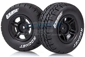 Louise 2.2/3.0" Rocket Tyres on Black Rims - Glued Wheels 2Pcs image 14479