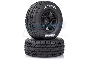 Louise 2.2/3.0" Rocket Tyres on Black Rims - Glued Wheels 2Pcs image 14480