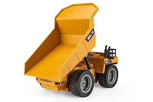 HuiNa 1534 Dump Truck RC Construction Vehicle Electric 4WD 1/18 Scale RTR - Yellow image 144794