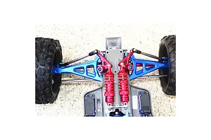 GPM Blue Aluminium E-Revo VXL 2.0 Front Upper Suspension Arms 2Pcs w/ Hardware image 144804