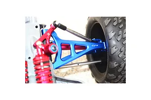 GPM Blue Aluminium E-Revo VXL 2.0 Front Upper Suspension Arms 2Pcs w/ Hardware image 144805