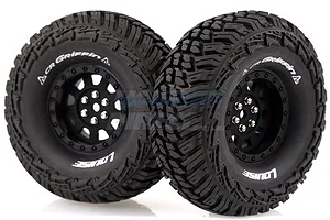 Louise 1.9" CR Griffin Tyres on Black 9 Spoke Rims - Glued Wheels 2Pcs image 14496