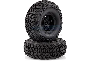 Louise 1.9" CR Griffin Tyres on Black 9 Spoke Rims - Glued Wheels 2Pcs image 14498