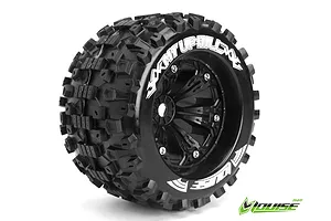 Louise 3.8" MT-Uphill Tyres on Black Rims - Glued Wheels 2Pcs