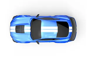 MJX RC Ford Mustang Shelby GT500 RC Car Electric Brushless 4WD 1/10 Scale RTR - Blue image 145061