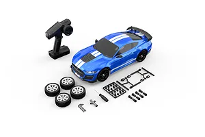 MJX RC Ford Mustang Shelby GT500 RC Car Electric Brushless 4WD 1/10 Scale RTR - Blue image 145066