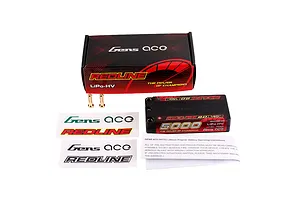 Gens Ace 7.6V 5000mAh 140C 2S Hard Case LiPo Battery image 145080