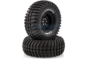 Louise 1.9" CR Ardent Tyres on Black 9 Spoke Rims - Glued Wheels 2Pcs image 14509