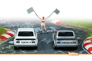 HPI Nano-TTR BMW 2002 Turbo RC Car Electric RWD 1/64 Scale RTR - White image 145100