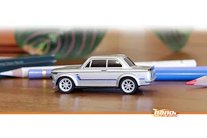 HPI Nano-TTR BMW 2002 Turbo RC Car Electric RWD 1/64 Scale RTR - Silver image 145110