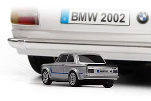 HPI Nano-TTR BMW 2002 Turbo RC Car Electric RWD 1/64 Scale RTR - Silver image 145113