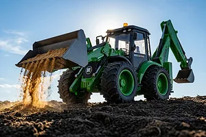 HuiNa 1579 RC Excavator Electric 4WD 1/14 Scale RTR - Green image 145137