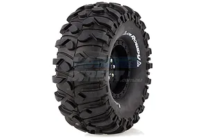 Louise 1.9" CR Rowdy Tyres on Black 9 Spoke Rims - Glued Wheels 2Pcs image 14517