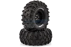 Louise 1.9" CR Rowdy Tyres on Black 9 Spoke Rims - Glued Wheels 2Pcs image 14518