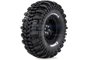 Louise 1.9" CR Champ Tyres on Black 9 Spoke Rims - Glued Wheels 2Pcs image 14521