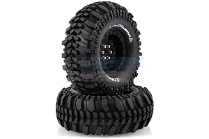 Louise 1.9" CR Champ Tyres on Black 9 Spoke Rims - Glued Wheels 2Pcs image 14523