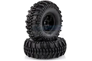 Louise 1.9" CR Champ Tyres on Black 9 Spoke Rims - Glued Wheels 2Pcs image 14524