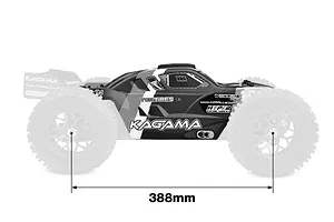 Team Corally 1/8 Kagama XP 6S Monster Truck Painted Body Shell - Green image 145344