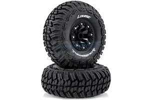 Louise 2.2" CR Griffin Tyres on Black 8 Spoke Rims - Glued Wheels 2Pcs image 14552