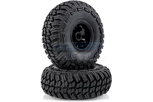 Louise 2.2" CR Griffin Tyres on Black 8 Spoke Rims - Glued Wheels 2Pcs image 14553