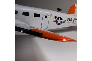 E-Flite RC Plane Beechcraft D18/RC-45J 1.5m Trainer BNF Basic with AS3X+ and Safe Select Technology image 145641