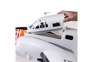 E-Flite RC Plane Beechcraft D18/RC-45J 1.5m Trainer BNF Basic with AS3X+ and Safe Select Technology image 145644