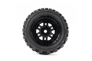 Pro-Line 1/16 Badlands MX Front &amp;amp; Rear Tyres on Black Split Six Rims - Glued Wheels 4Pcs image 5