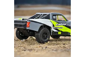 Pro-Line 1/16 King Pin Front &amp;amp; Rear Tyres on Black Split Six Rims - Glued Wheels 4Pcs image 8