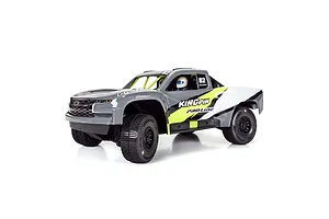 Pro-Line 1/16 King Pin Front &amp;amp; Rear Tyres on Black Split Six Rims - Glued Wheels 4Pcs image 9