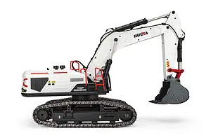 Huina 1594-W RC Excavator Electric Tracked 1/14 Scale RTR - White image 145801