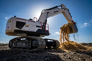 Huina 1594-W RC Excavator Electric Tracked 1/14 Scale RTR - White image 145875