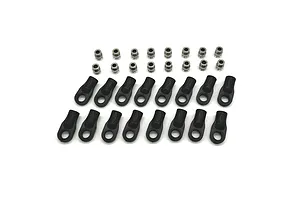 Reefs RC Rod Ends and Stainless Steel Pivot Balls 16Pcs