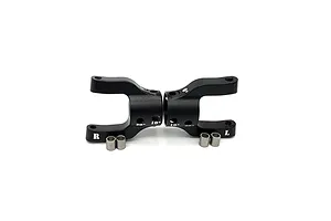 Reefs RC Aluminium XP Portal Steering Hubs 2Pcs - Black