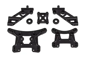 Team Associated Front and Rear Shock Towers with Wing Mounts Set