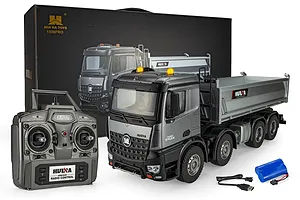 Huina 1536-Pro RC Dump Truck Electric 8WD 1/14 Scale RTR - Yellow image 146211