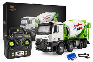 Huina Cement Mixer Truck RC Construction Vehicle Electric 4WD 1/14 Scale RTR image 146237