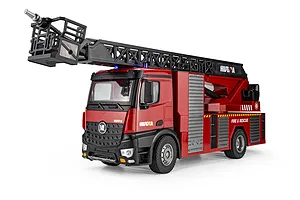Huina Fire Truck with Water Cannon and Ladder RC Fire Truck Electric 2WD 1/14 Scale RTR